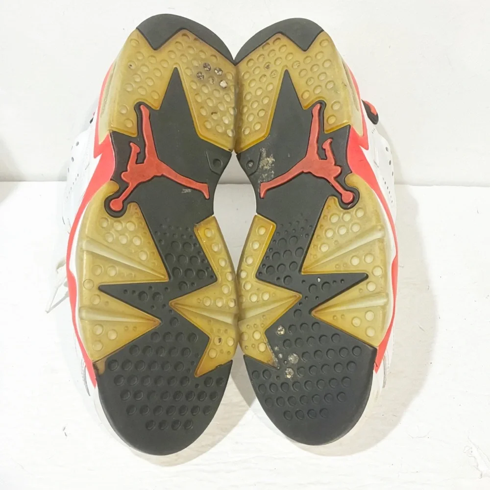 Nike Air Jordan 6 Retro White Infrared‎ OG VI White Red 384664-123 Size 9.5